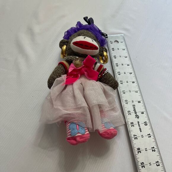 Dan Dee Sock Monkey Plush Stuffed Animal One Of A Kind Rare - Picture 5 of 9